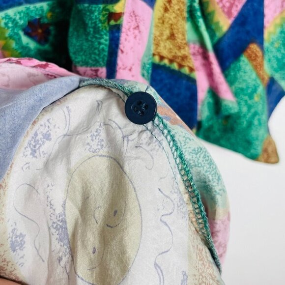 Mens Vintage Stunt Collections Boho Silk Top Size 24 XL/XXL - Picture 10 of 10